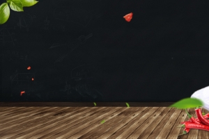 黑色地板绝味鸭脖美食banner