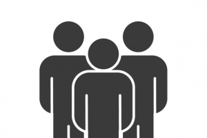 三个全身像黑白人物图标