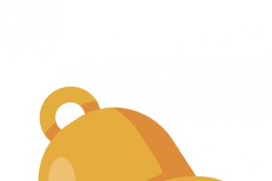 铃铛素材扁平矢量图