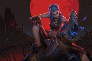 英雄联盟LOL 双城之战2不朽金克丝5K游戏壁纸