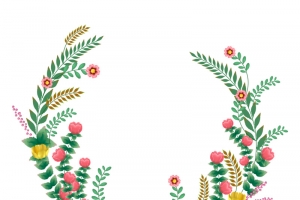 情人节浪漫花草素材