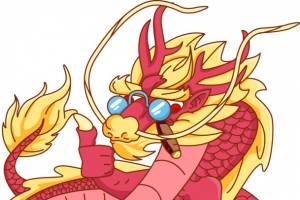 喜庆中国新年龙