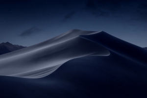 苹果macOS Mojave 莫哈韦沙漠风景5k壁纸 夜间晚上