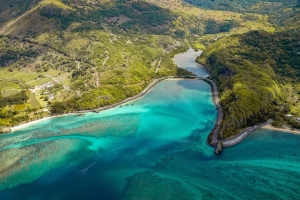 岛屿 鸟瞰图 海洋 海岸 马孔德 毛里求斯 4k壁纸 3840x2160