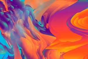 色彩炫彩氛围绘画banner