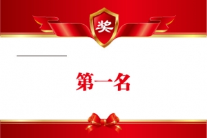 矢量奖状第一名