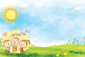 儿歌比赛唱歌比赛背景素材