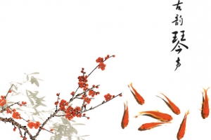 鲈鱼古筝传统文化元素