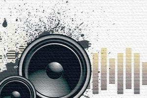 手绘卡通音乐摇滚banner