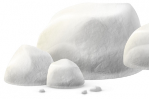 冬季雪块实物简图