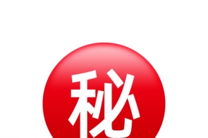 红色的秘密图标按钮