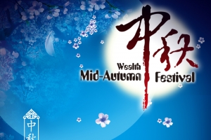 中秋节节日促销狂欢背景