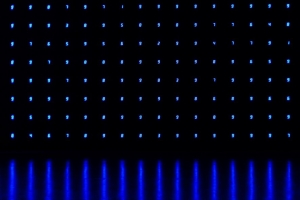 数字 霓虹灯 蓝色 深色 4k壁纸 3840x2160