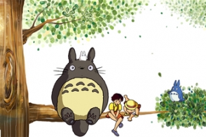 卡通龙猫清新背景banner
