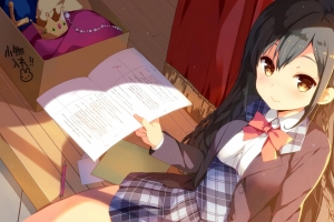 可爱女学生4K动漫壁纸