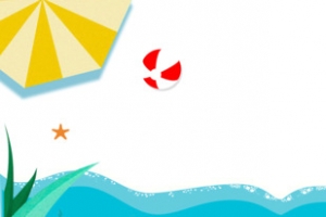 夏天海边清凉主题边框