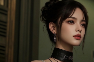 青春气息 侧脸气质美女3440x1440带鱼屏壁纸