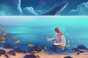 女生漂流5k动漫壁纸