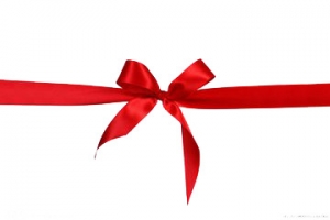 红色蝴蝶结丝带节日创意