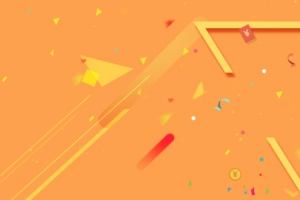 天猫促销季几何橙色banner
