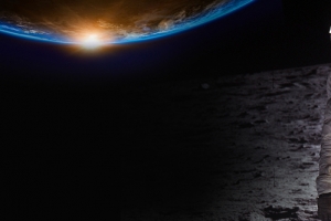 宇航员登月太空banner海报