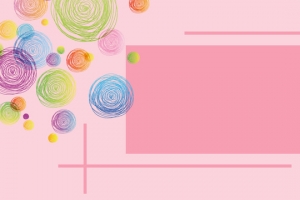七夕粉色手绘涂鸦banner