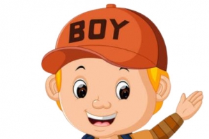 小男孩 上学的小男孩