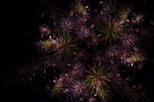 3840x2160 分形 花朵 图案 抽象壁纸 背景