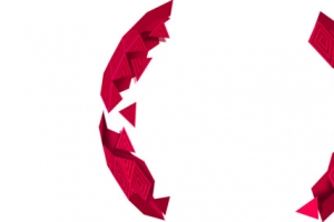 漂浮元素红色几何高清PNG透明设计素材免费下载