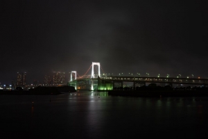 大桥 河流 背光 夜城 雾 4k壁纸 3840x2160