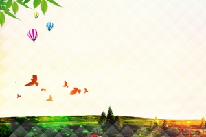 绿地环保菱格小清新banner