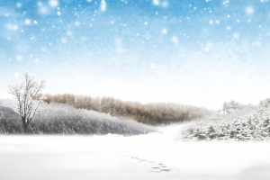冬季雪景背景