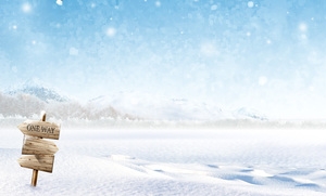 淘宝冬季雪景唯美高清PNG透明背景元素banner海报设计素材免费下载