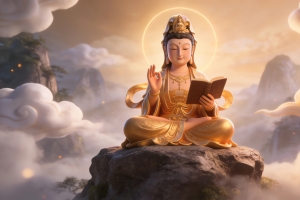 观音盘腿坐图片4k壁纸