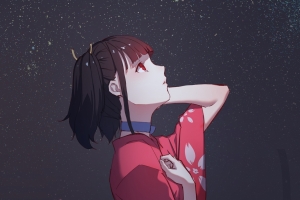 asfos無名甲铁城 日本动漫和服少女 手机壁纸