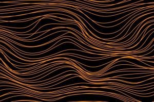 行 弯曲 失真 抽象 橙色 4k壁纸 3840x2160