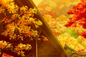 唯美秋日图秋天景色