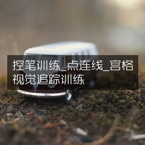 控笔技巧提升，点连线与宫格视觉追踪训练