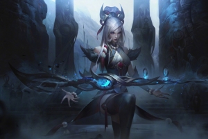 英雄联盟lol不祥之刃 净雪之月 卡特琳娜5k高清壁纸
