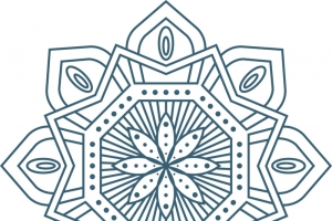 蓝色矢量装饰图案背景