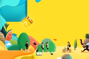 卡通人物 背景图
