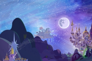 命运,城堡,星空,3440x1440游戏壁纸