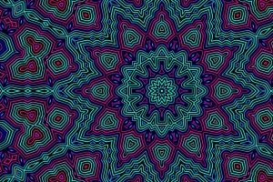 分形 图案 万花筒 明亮 抽象 4k壁纸 3840x2160