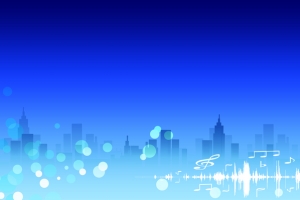 音乐城市签到墙背景素材