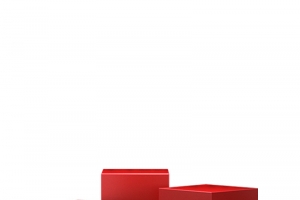 红色产品展示台多个