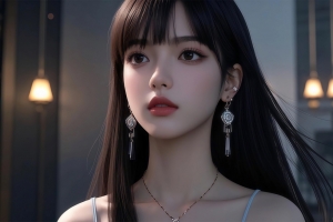 长发漂亮女孩 青春气息2880x1800分辨率壁纸