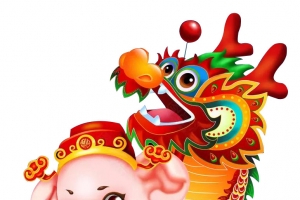 生动猪年狮子