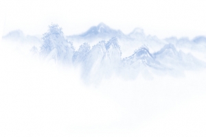 水墨画山脉