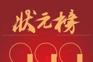 红色喜庆状元榜海报背景