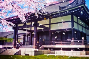 浪漫插画展板背景